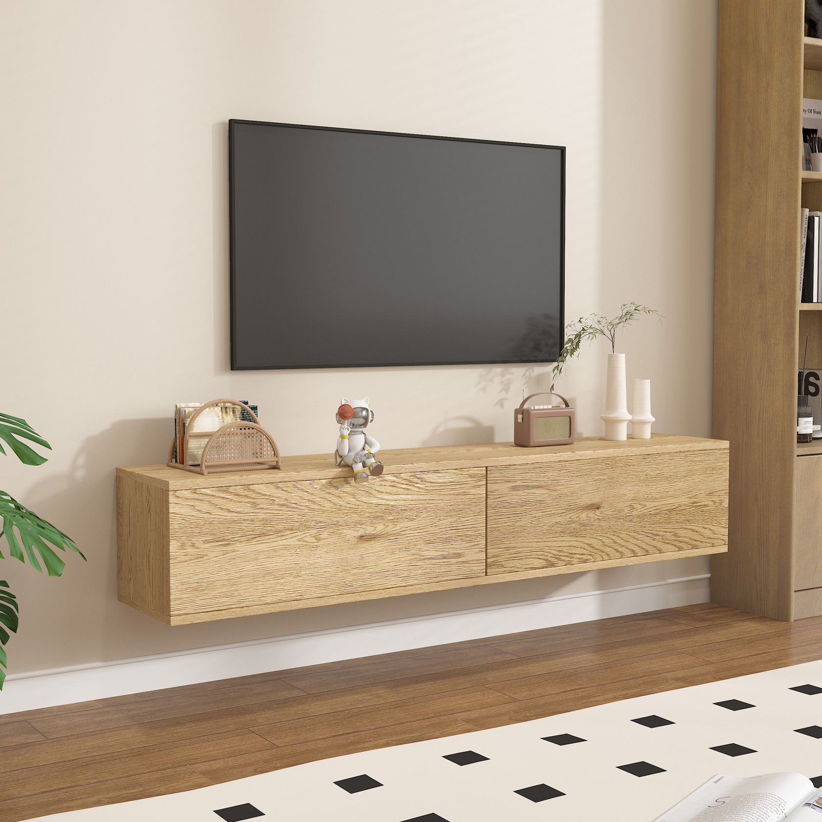 תמונת מזנון צף נתלה לקיר דגם אווה EVA ברוחב 160 סמ במגוון צבעים לבחירה 3