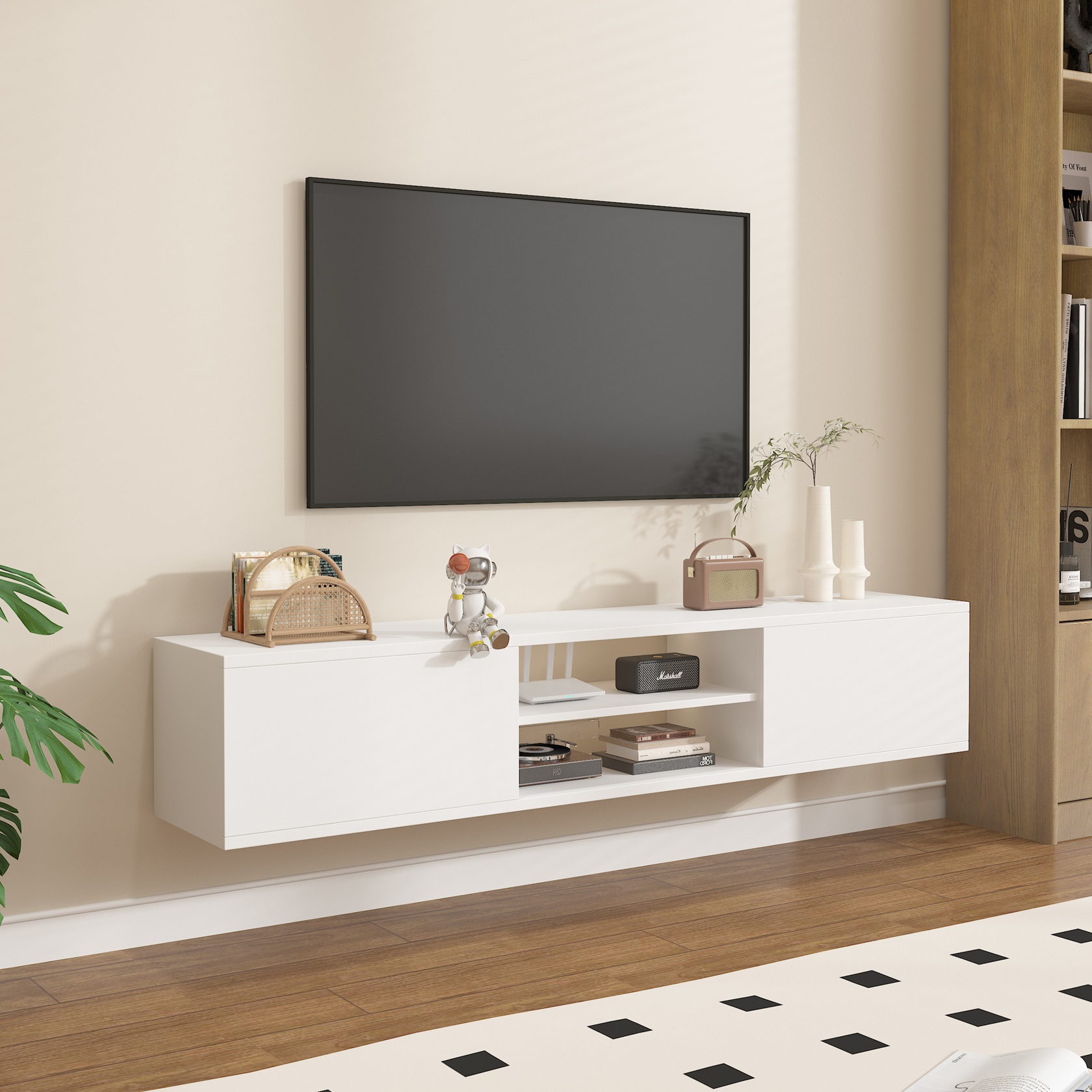 תמונת מזנון צף נתלה לקיר דגם אופק OFEK ברוחב 160 סמ במגוון צבעים לבחירה 1