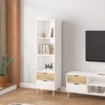 תמונת ארונית דגם דנוור DENVER ברוחב 48 ס"מ בגוון לבן ואלון 1