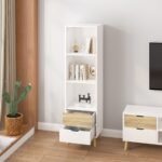 תמונת ארונית דגם דנוור DENVER ברוחב 48 ס"מ בגוון לבן ואלון 2