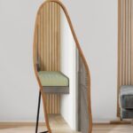 תמונת מראה אמורפית סטנד רגל במגוון מידות לבחירה 1