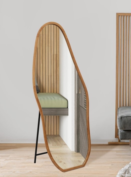 תמונת מראה אמורפית סטנד רגל במגוון מידות לבחירה 1