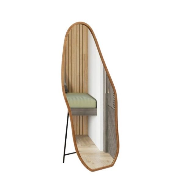 תמונת מראה אמורפית סטנד רגל במגוון מידות לבחירה 2