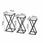 תמונת שלישיית שולחנות אלכסונים מדורגים דגם אנטיב ANTIV 3