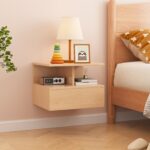 תמונת שידת לילה צפה תלויה לקיר במגוון צבעים לבחירה דגם יורק YORK 2