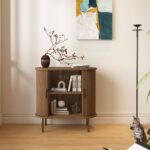 תמונת כוננית שידה דגם קוורץ QUARTZ בגוון עץ 2