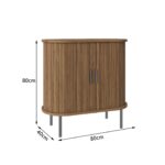 תמונת כוננית שידה דגם קוורץ QUARTZ בגוון עץ 3