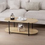 תמונת שולחן סלון דגם יגיל YAGIL ברוחב 115 ס"מ בגוון עץ אלון 1