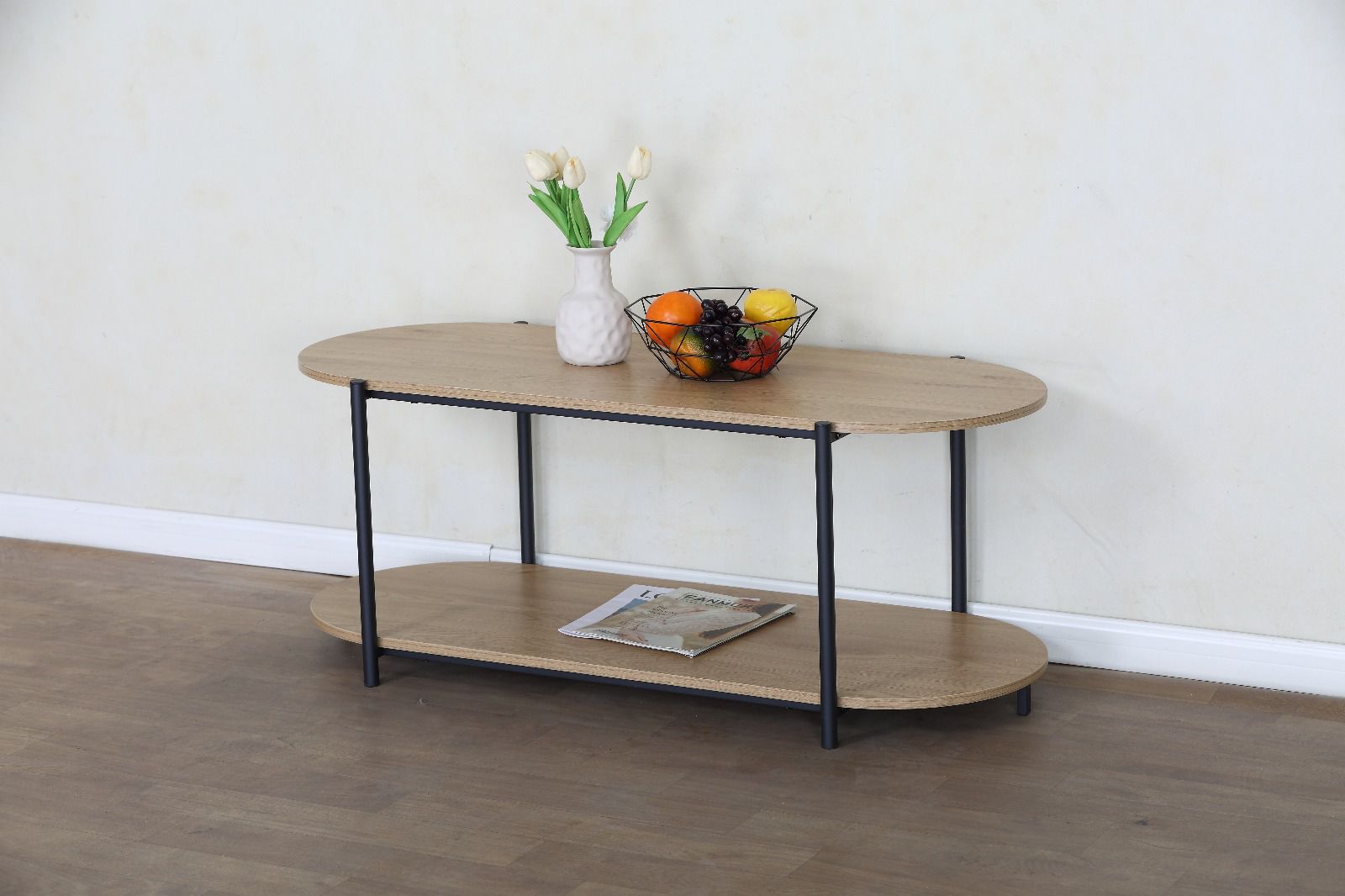 תמונת שולחן סלון דגם יגיל YAGIL ברוחב 115 ס"מ בגוון עץ אלון 2