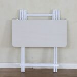 תמונת שולחן מתקפל דגם הגר HAGAR בגוון לבן 2