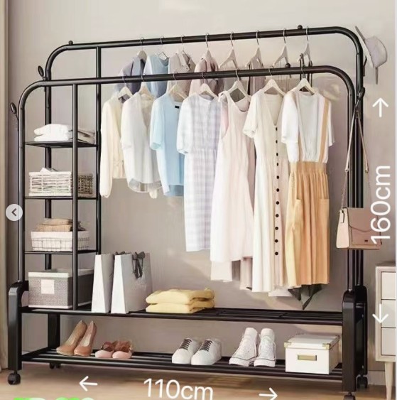 תמונת מתלה בגדים אקסטרה מתכתי כפול 1