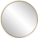 תמונת מראה עגולה קוטר 60 סמ מסגרת מתכת במגוון צבעים לבחירה דגם שרי 4