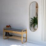 תמונת מראת גוף אובלית מסגרת מתכת דקה מידה 140X50 במגוון צבעים דגם אובלונג לארג' 4