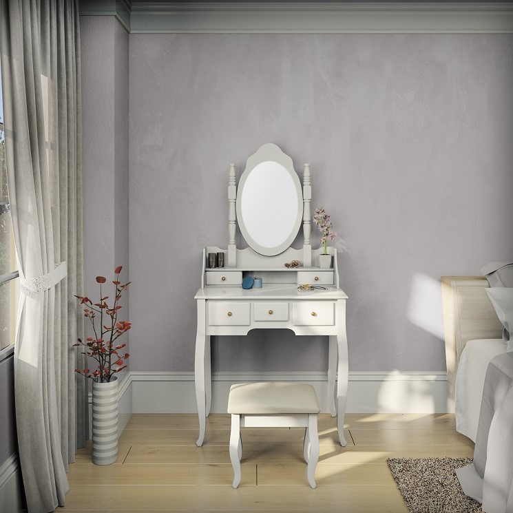 תמונת שידת איפור משלוח חינם מעוצבת דגם קלאופטרה רוחב 80 ס"מ 1