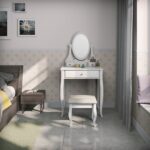 תמונת שידת איפור משלוח חינם וינטג' עם שרפרף מרופד דגם ונוס VENUS 1