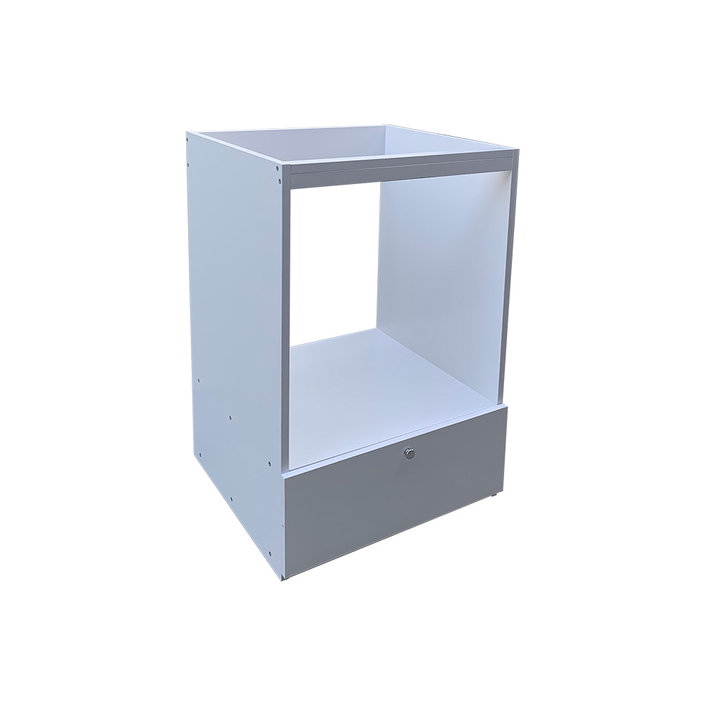 תמונת ארון שירות לתנור וכיריים משלוח חינם בילט אין (בילד אין) בגוון לבן דגם בזלת 2