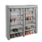 תמונת ארון נעליים ארון נעליים מתפרק ארון נעליים מבד קל ורחב בעל 12 מדפים לאחסון נעליים בצורה קלה ויעילה 1