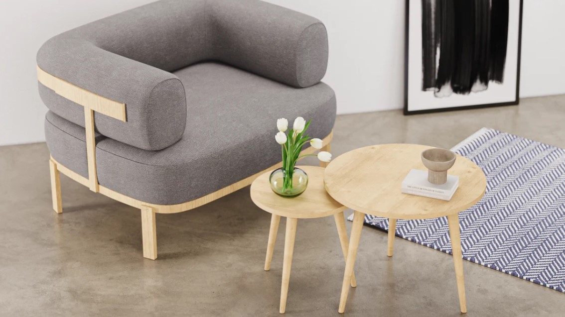 תמונת זוג שולחנות עגולים לסלון דגם נמרוד NIMROD במגוון צבעים לבחירה 2